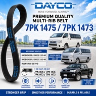 TOYOTA HIACE KDH200 3.0 HILUX KUN25 2.5 DAYCO FAN BELT BELTING 7PK1475 / 7PK 1475 / 7PK1473 7PK 1473