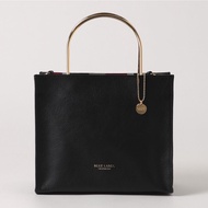 [Direct From Japan] Crestbridge Blue Label Metal handle Leather Square tote bag ( Black )