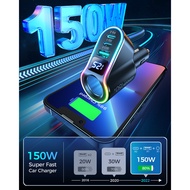 Joyroom JR-CL21 Car Charger Adapter 4In1 Fast 150W
