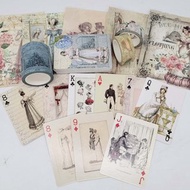 Jane Austen Regency Garden tea party washi tapes, playing ca