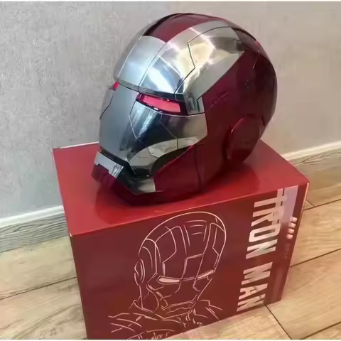 Cosplay Costume Party Props Ironman AutoKing 1/1 MK5 Helmet Remote & Voice Control Iron Man LED Ligh