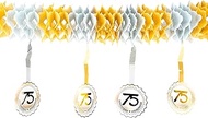 Birthday Decoration Garland 75th Birthday Decoration 75th Birthday Woman 75th Birthday Man Decoratio
