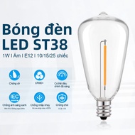 Replacement LED light bulb st38/G40, backup light bulb for solar string lights, warm white light