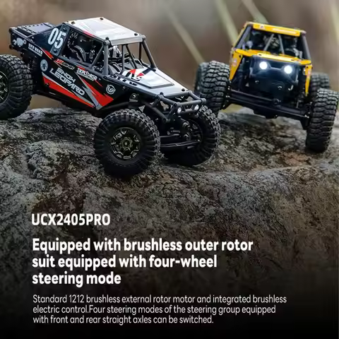 UDIRC UCX2405 1/24 4WD RC Crawler - 2.4G Brushless/Brushed, Mini Rock Climbing Off-Roader, RTR