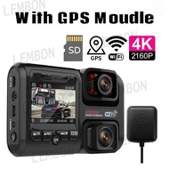 Z30 Dual Lens 4K 2160P Night Vision WIFI GPS Logger Parking monitor Car DVR Dash Cam