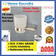 SUS304 Stainless Steel Single Cup Tumbler Holder Wall Mounted Toothbrush Holder Verdi Bathroom Singl