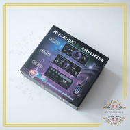 PYJAMANIA Amplifier Hi-Fi Mini Stereo Car Treble Bass Booster - AK-170 - Black