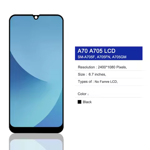 TFT Quality For Samsung Galaxy A70 LCD Display A705 A705F For Samsung A70 SM-A705FN/DS A705FN Touch 