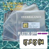 Plastik Opp 15x15 One Sheet - Plastik Opp 15 x 15 Lembaran - Plastik Opp 15x15 Tanpa Seal 40 Micron