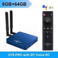 UGOOS UT8 PRO TV BOX 11.0 DDR4 8GB RAM 64GB ROM RK3568 WiFi6 1000M Media Player BT Voice Remote 4G 3