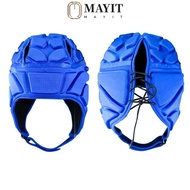 MAYIT Football Helmet, Soft Shell Adjustable Rugby Helmet, Safety Bump Anti-collision Foam Padded EV
