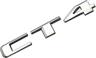 1x Metal CT4 Rear Trunk Decklid Letter Adhesive Badge Emblem Nameplate Decals Fit for CT4 Sport (Chr