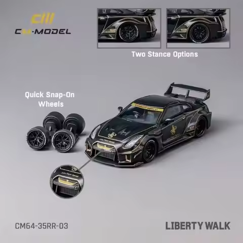 CM GTR-R35 RR LB 1/64 Alloy Car Die-casting Car Series Model Collection Model Boy Gift Christmas Gif