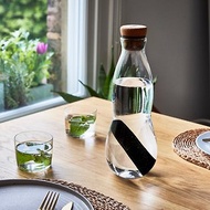 備長炭濾芯玻璃水瓶 27oz (800ml) - 附小水杯及水松木杯墊