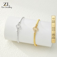 Italy S925 Silver 18K Gold Plated CZ Wire Chain Bracelet Women T295