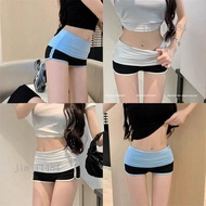 a-Line Shorts Leggings Sports Pants Hot Girl Casual Skinny Straight-Leg Women Stretch Low-Waist Cont