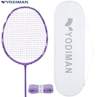 YODIMAN Original Professional Badminton Racket Full Carbon Fiber, Ultra-Light Weight Single Racket F