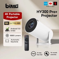 LONAISCI HY300Pro+ Portable 4K Mini Projector with Android Smart System, 1080P HD Wireless Projectio