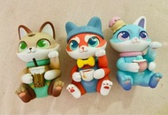 盲盒 公仔 卡茜貓 招財貓 Cassy cat moetch 擺設 街頭飲品 藍莓貓 櫻花貓 奶牛貓 cocktail drinks series