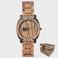 ZZOOI Large Wooden Diesel Watch Dial Mens Watches Dual Time Chronograph Free Shipping Sport Wood Wri