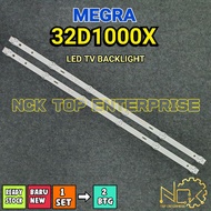 MEGRA 32D1000X TV LED BACKLIGHT BARU NEW 32D1000