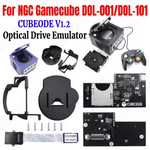 CUBEODE V1.2 Optical Drive Emulator Original DVD Drive Board No SD2SP2/SDGecko Required Replace For 