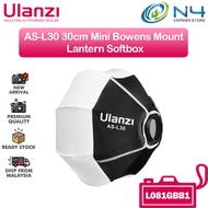 Ulanzi AS-L30 30cm Lantern Softbox Mini Bowens Mount Quick Release Ball L081GBB1 Diffuser Light Modi