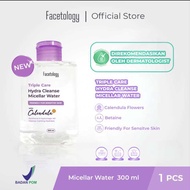 Facetology Triple Care Hydra Cleanse Micellar Water 300 ML Pembersih Wajah Sensitive Skin Pembersih Make Up Tanpa Bilas