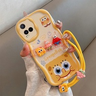 เคส T1X VIVO หรูหราซิลิโคนคลื่นน้ำกันกระแทกสำหรับ VIVOT1X 4G เคสโทรศัพท์มือถือ V2143ตุ๊กตา3D ขอบที่ม