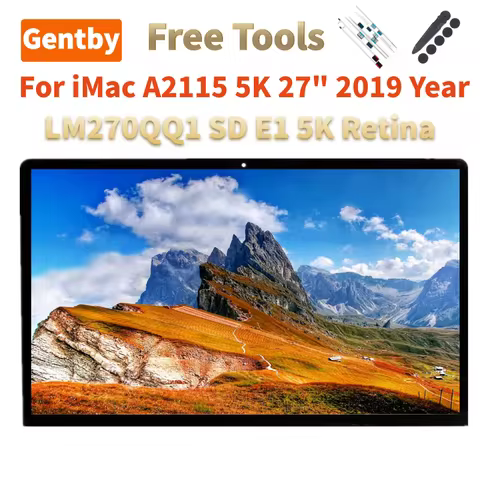 27-inch LM270QQ1-SDE1 LM270QQ1 SSE1 5K Retina LCD Screen Assembly For iMac A2115 2019 Year EMC 3194 