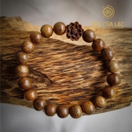 Single Agarwood Ring mixed with Lien Hoa Charm - Meaning of Compassion, Joy and Exhaustion