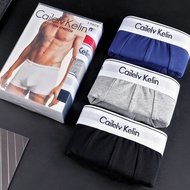 (Calvin) Men's Boxer Cotton underwear Lelaki Graphene Antibacterial Men Boxer, Seluar Dalam Lelaki (