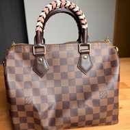 Louis Vuitton LV Speedy 25 N40450 特殊編織限定款｜Damier Ebene 棋盤格｜台北101購入