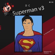 3D Multilayer DC Universe Superman Poster V3