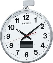 Seiko Clock, Office Type, Large, Solar, For Outdoor, Radio, Metal Frame, 20.7 x 17.7 x 30.7 inches (