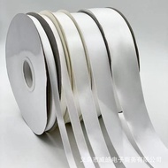 B. b.White Ribbon Ribbon Pure White Ribbon Cloth Ribbon Handmade Decoration Wedding White Central Po