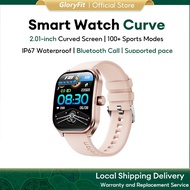 Gloryfit AOLON Curve Smart Watch IP68 Waterproof Password Lock Screen Turn-off Pointer Games Pace Bl