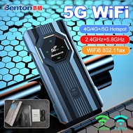 Benton Dual Band 4g 4g+ 5g Sim Wifi Router For Travel 5g Wifi Mobile Hotspot Cat12 Wifi6 5g Router M