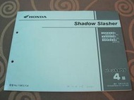 Honda 本田 2002 Shadow Slasher 400 NV400DC NC40 嬉皮 機車 日版 零件手冊