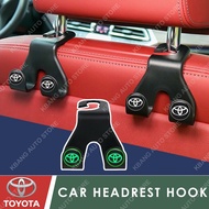 KBANG Car Luminous Multifunctional Hooks Seat Rear Hooks Seat Car Hook for Toyota VIOS YARIS COROLLA CROSS HILUX CAMRY ALTIS AVANZA Hanger Accessories Bodykit New 2023