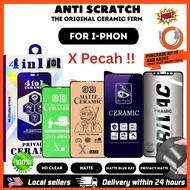 Ceramic screen protector Iphone 17 PRO MAX 16 AIR 17e 16e 15 plus 14 13 12 11 XS XR clear matte anti