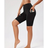 YOGA HIGH WAIST CYCLING SHORTS WITH 2 SIDE POCKET( SMALL TO 5 XL )