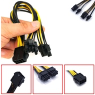 8Pin Female to Dual 8pin 6+2Pin Graphics Card Power Supply Adapter Converter Cable 22cm 8 Pin to x2 