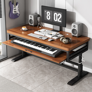 其他品牌 - 實木升降編曲工作台電子鋼琴桌 midi 鍵盤古箏錄音室音樂升降電腦桌
