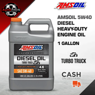 AMSOIL 5W-40 Heavy Duty Fully Synthetic Diesel Engine Oil 1 Gallon