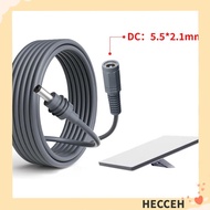 HECCEH Extension Adapter Cable, DC Male To Female DC5521 DC Power Extension Cabel, Safty Waterproof 