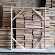 KAYU Spanram/square Painted Canvas Wooden Frame (Large Size) 60 x 60cm, 70 x 70cm, 80 x 80cm, 90 x 9