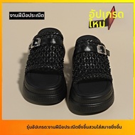 DINGMUYI | รองเท้าแตะส้นสูง 8 ซม. ไซส์ 34