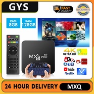 MXQ PRO 4K 5G Tv Box RK3328A Android 10.0 16GB 256GB Smart Set Top Box with Remote control and Keyboard