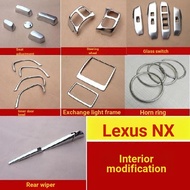Lexus NX200 NX200t NX300h Glass Switch Decorative Frame Steering Wheel Modification Special Accessor